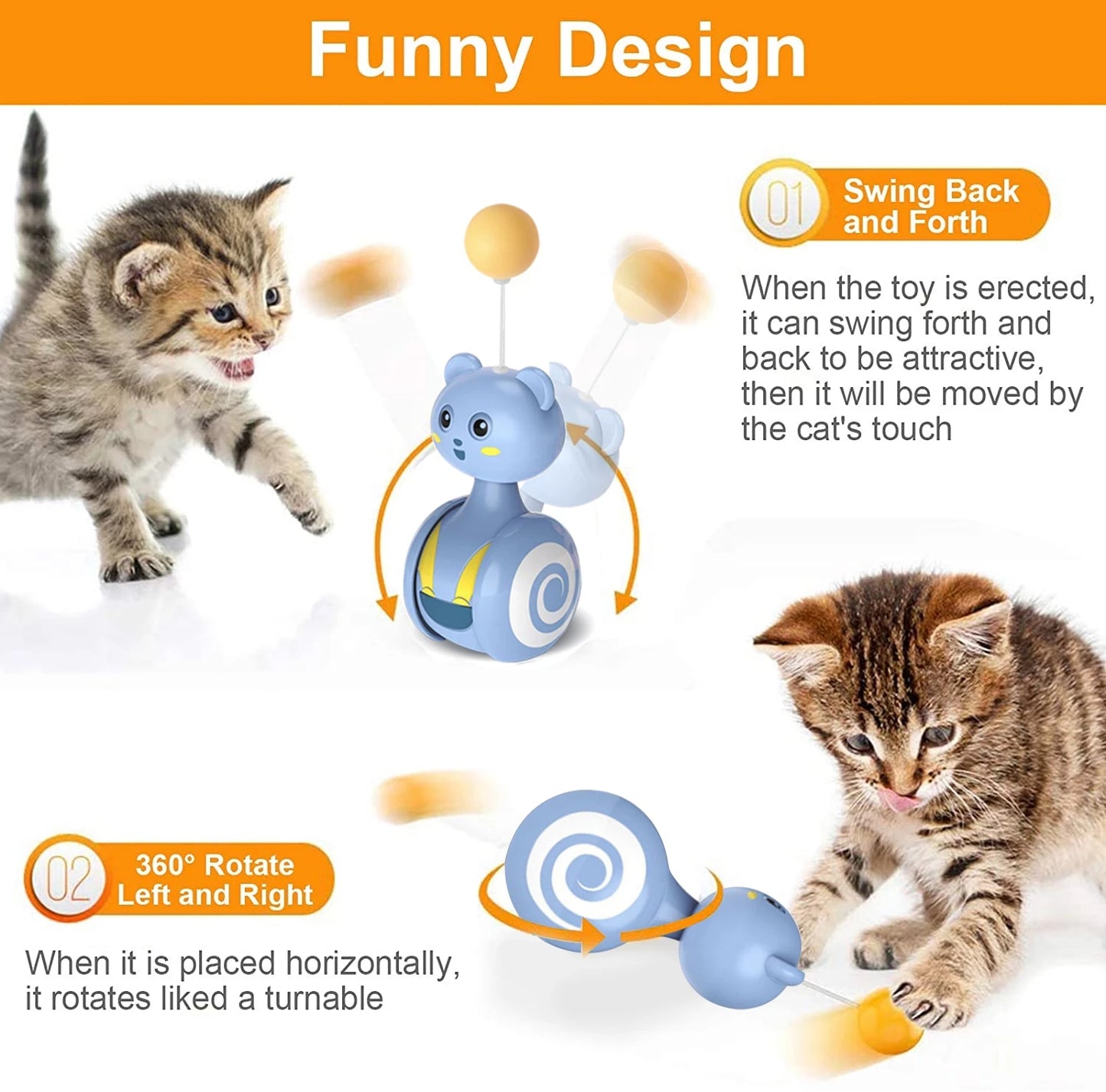 interactive cat feather toy